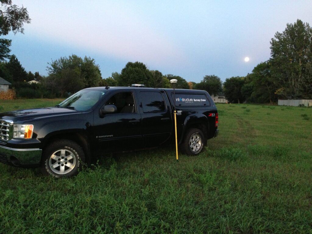 The infrastructureDG truck at a survey site