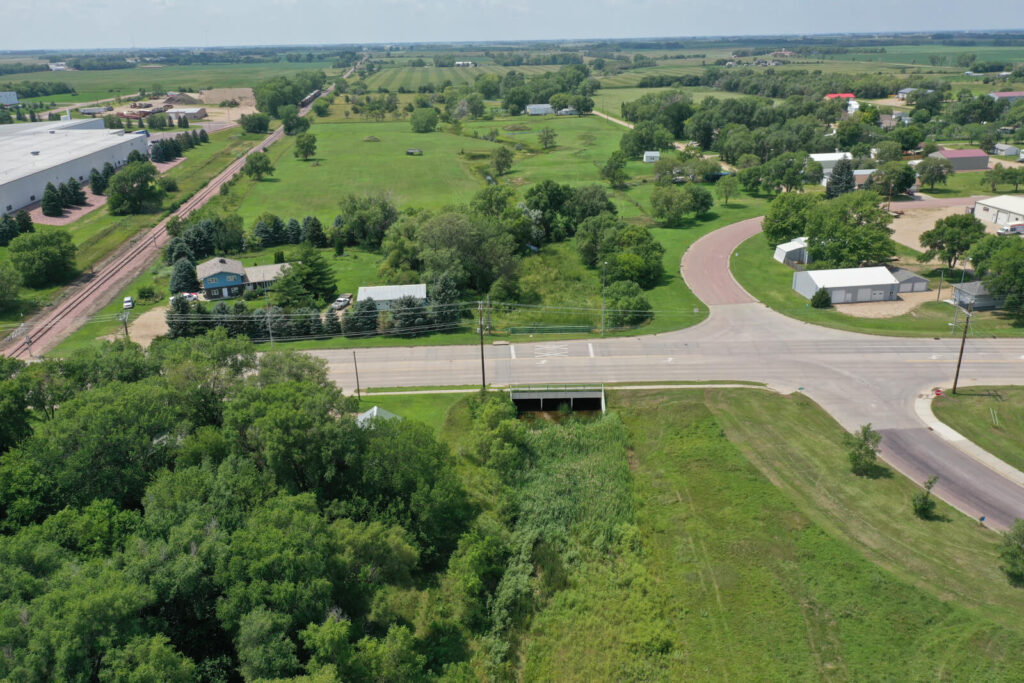 a flyover of Dry Run Creek for Infrastructure Design Group Inc. of South Dakota