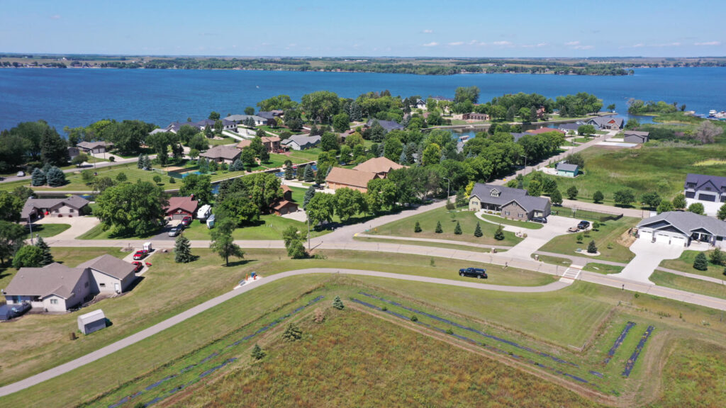 a flyover Lake Kampeska Trail for Infrastructure Design Group Inc. of South Dakota