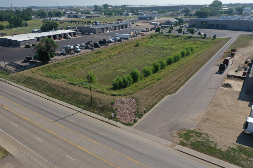 a flyover image of a drainage project for Infrastructure Design Group Inc. of South Dakota